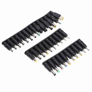 34Pcs DC Power Plugs 5.5mmx2.1mm Universal Laptop Power Connector Adapter Computer Accessories