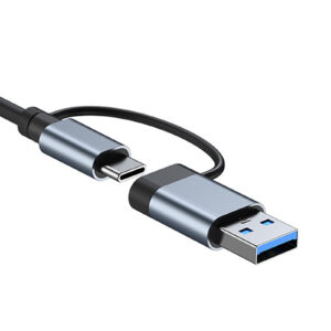 7 in 1 Type C Hub 5W Charging Plug and Play Aluminum Alloy USB Docking Station for Keyboards PC