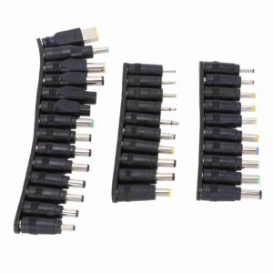 34Pcs DC Power Plugs 5.5mmx2.1mm Universal Laptop Power Connector Adapter Computer Accessories