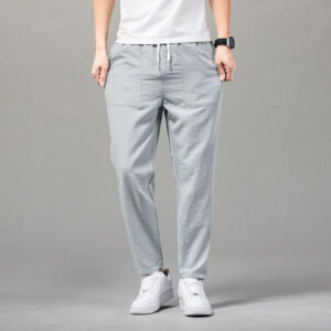 Solid Color Clean Version Thin Pants Male