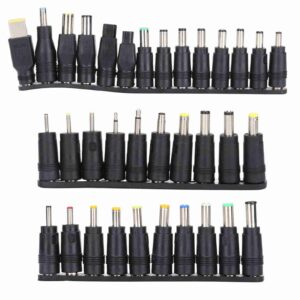 34Pcs DC Power Plugs 5.5mmx2.1mm Universal Laptop Power Connector Adapter Computer Accessories