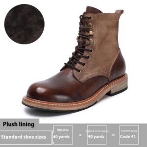 Spring And Autumn Retro Antique Thickened Martin Boots
