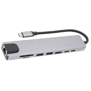 Docking Hub 8 in 1 Type‑C to High‑Definition Multimedia Interface USB PD Expansion Dock for Transfer Data