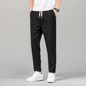 Solid Color Clean Version Thin Pants Male