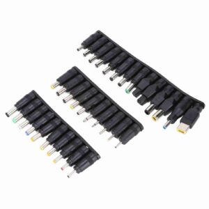34Pcs DC Power Plugs 5.5mmx2.1mm Universal Laptop Power Connector Adapter Computer Accessories
