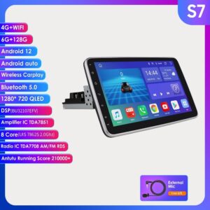 Android Large Screen 101-inch Universal Rotation Shaking Head Doll For Car All-in-one Navigation Machine
