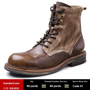 Spring And Autumn Retro Antique Thickened Martin Boots