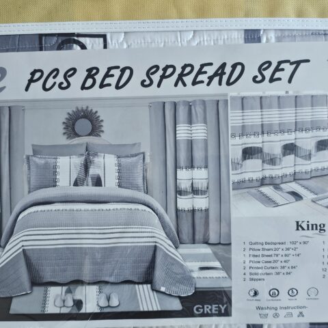 32 PCS BED SPREAD SET KING
