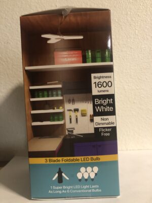 Illumina Super Bright 3-Blade Foldable LED Light – 1600 Lumens, 30,000+ Hour Lifespan