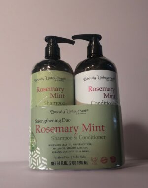 Beauty Untouched Rosemary Mint Strengthening Shampoo & Conditioner Duo, 64 fl oz