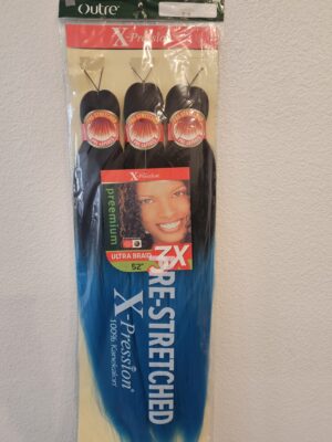 Outre X-Pression Pre-Stretched Ultra Braid Hair.