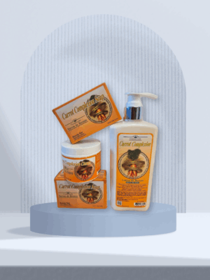 Carrot Complexion Skincare Gift Set ,Beauty Lotion And Cream Clollection, 4 Piece holiday Package