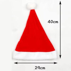 Classic Santa Hat – Red & White Plush Christmas Cap