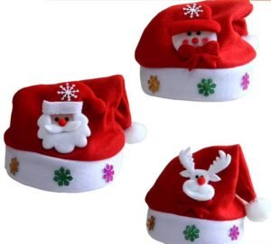 Christmas Character Santa Hats – Festive Holiday Plush Caps